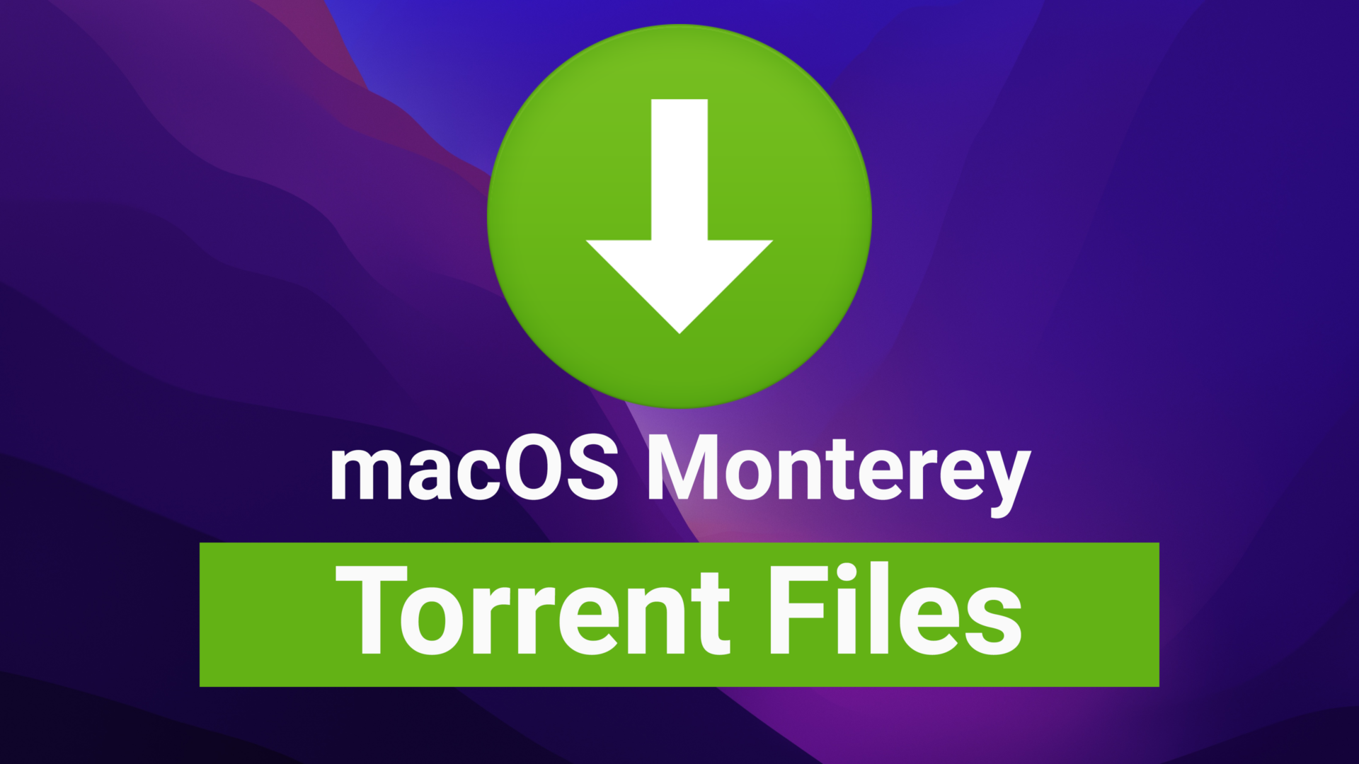 Download MacOS Monterey Torrent Files Latest Version